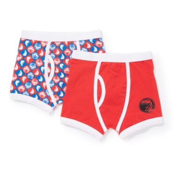 Mighty Morphin Power Rangers 2 Pack Boxer Briefs Underwear NWT - Picture 1 of 3